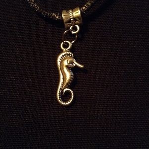 Silver tone Seahorse necklace. 2/$10